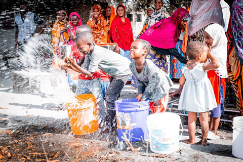 Das Ziel erreicht! Wasser